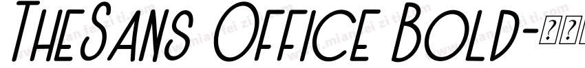 TheSans Office Bold字体转换